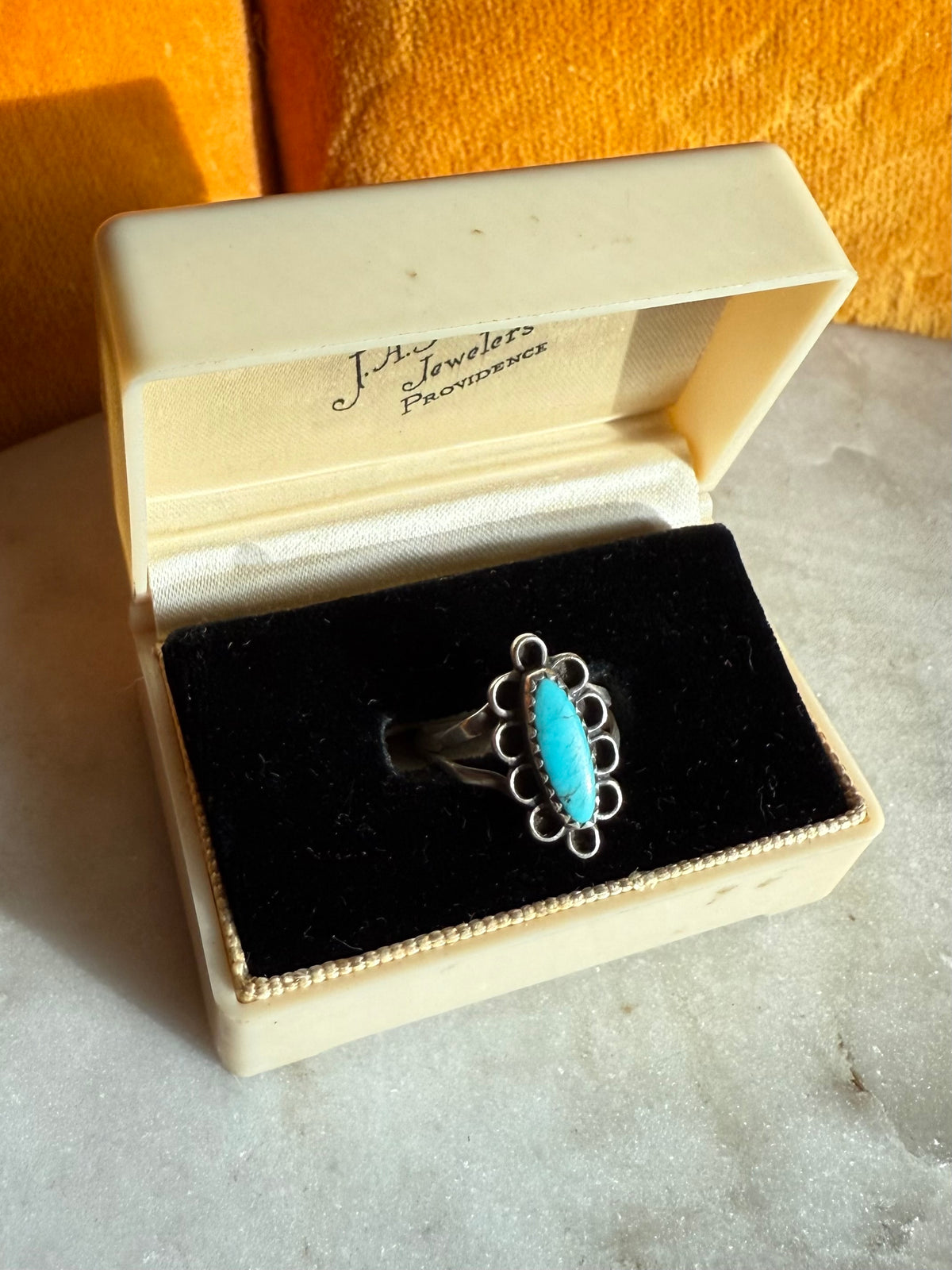 Turquoise Sterling Silver Ring Size 5