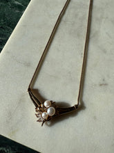 Load image into Gallery viewer, Italian Pearl Gold Vermeil Necklace 18”
