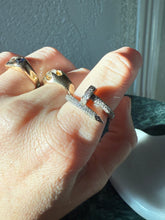 Load image into Gallery viewer, Zircon Wraparound Nail Sterling Silver Ring Size 6
