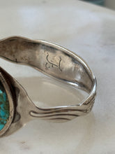 Load image into Gallery viewer, Vintage Sterling Inlay Cuff Bracelet
