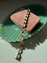 Load image into Gallery viewer, Italian Two-Toned Gold Vermeil Sterling Silver Bracelet 7.25”
