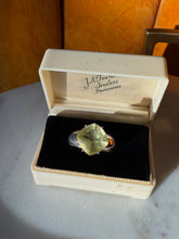 Load image into Gallery viewer, Chunky Yellow Sterling Silver Ring Size 9.25
