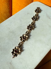 Load image into Gallery viewer, Antique 1/20 10k Gold Filled Flower Bracelet 6.25”

