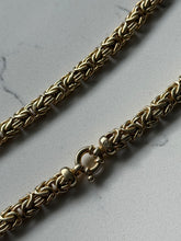 Load image into Gallery viewer, Italian Gold Vermeil Byzantine Sailor Clasp Chain 20”
