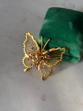 Load image into Gallery viewer, Vintage Monet Gold Plated Butterfly Pin Brooch
