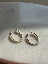 Load image into Gallery viewer, Vintage Sterling Silver Hoop Earrings
