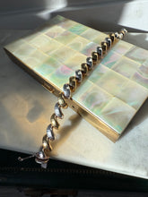 Load image into Gallery viewer, Disco Two-Tone Croissant San Marco Gold Vermeil Sterling Bracelet 7.5”
