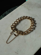 Load image into Gallery viewer, Monet Vintage Gold Plated Curb Link Bracelet 6.5”
