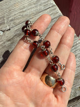 Load image into Gallery viewer, Vintage Amber Sterling Silver Bracelet 7”
