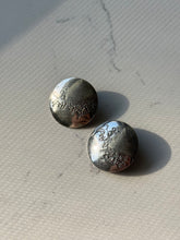Load image into Gallery viewer, Vintage Bull Riding Sterling Silver Disc Earrings
