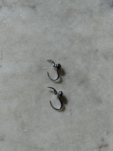 Load image into Gallery viewer, Blue &amp; White Diamond 14k White Gold Earrings
