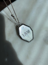 Load image into Gallery viewer, Antique Etched Locket Sterling Silver Necklace 18”
