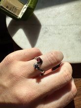 Load image into Gallery viewer, Pink &amp; Purple Sterling Silver Ring Size 8.25
