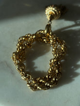 Load image into Gallery viewer, Monet Vintage Goldtone Tassle Bracelet 7”
