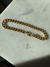 Load image into Gallery viewer, Vintage 1/20 12k Gold Filled Cuban Link Bracelet 7”
