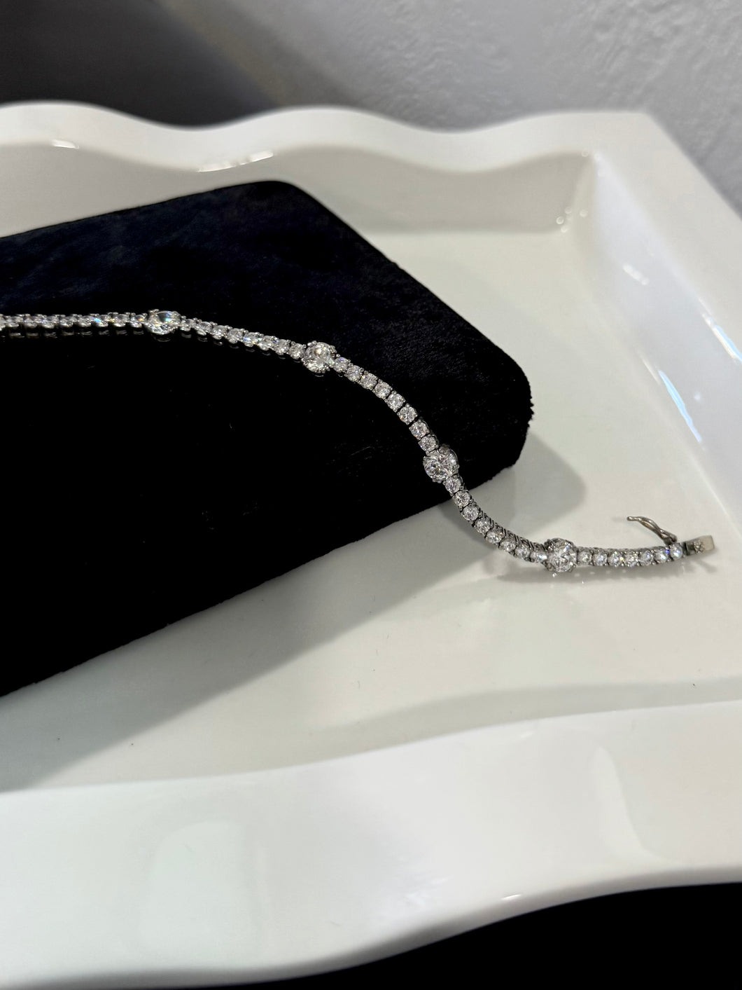 Iced Out Sterling Silver CZ Tennis Bracelet