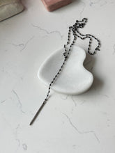 Load image into Gallery viewer, Adornia Black Bead &amp; Diamond Sterling Drop Lariat Necklace
