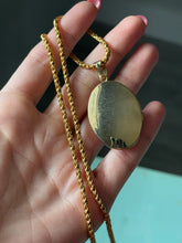 Load image into Gallery viewer, Floral Locket Gold Plated Necklace 18”
