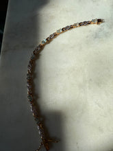 Load image into Gallery viewer, Blue Topaz Gold Vermeil Tennis Bracelet 7”
