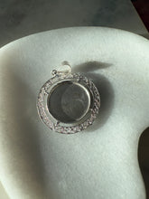 Load image into Gallery viewer, Vintage Enamel Four Leaf Clover Sterling Silver Pendant
