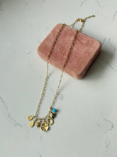 Load image into Gallery viewer, All The Luck You Can Get Gold Vermeil Charm Necklace 18”
