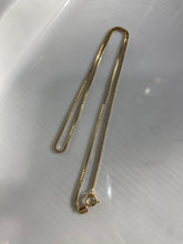 Load image into Gallery viewer, Micro Box Chain Vintage 14k Gold Necklace
