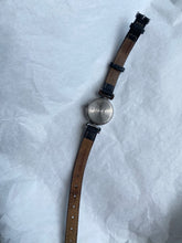 Load image into Gallery viewer, Timex Black Leather Vintage Silver-Toned Watch
