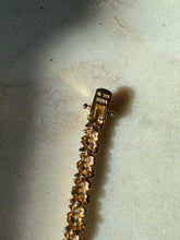 Load image into Gallery viewer, Blue Topaz Gold Vermeil Tennis Bracelet 7”
