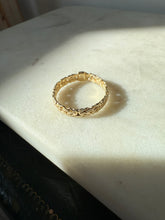 Load image into Gallery viewer, Byzantine Link Gold Vermeil Ring Size 11.25
