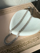 Load image into Gallery viewer, Iced Cuban Curb Link Sterling Silver Chain w/ Box Clasp 16”
