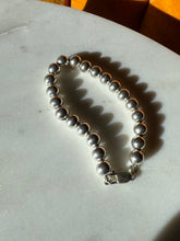 Load image into Gallery viewer, Ball Bead Sterling Silver Bracelet 7.75”

