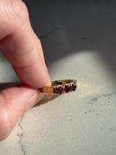 Load image into Gallery viewer, Vintage 1970s Ruby 18k Gold Ring Size 4.25
