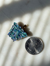 Load image into Gallery viewer, Mosaic Opal 14k Gold Carved Butterfly Pendant
