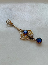 Load image into Gallery viewer, Vintage 10k Gold Lavalier Pendant
