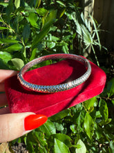 Load image into Gallery viewer, Disco Milor Italy Sterling Silver Hinged Bangle Bracelet
