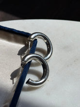 Load image into Gallery viewer, Vintage Sterling Silver Tubular Hoops
