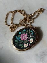 Load image into Gallery viewer, Vintage Floral Gold Plated Costume Necklace 26”
