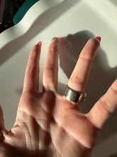 Load image into Gallery viewer, Pearl &amp; CZ Sterling Silver Ring Size 6.5
