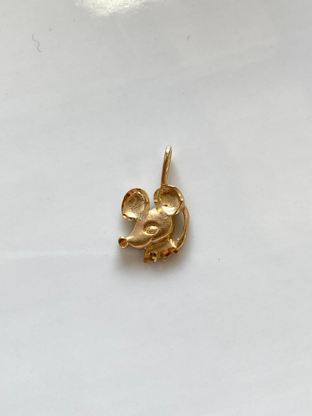 Mouse 14k Gold Charm