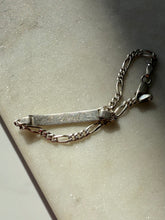 Load image into Gallery viewer, Vintage Engraved Sterling Silver ID Bracelet 7.5”
