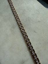 Load image into Gallery viewer, Gold Vermeil Two-Toned Bracelet 7.25”

