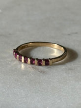 Load image into Gallery viewer, Vintage 14k Yellow Gold Ruby Band Size 6.25
