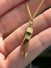 Load image into Gallery viewer, Vintage 18k Gold Cuckoo Clock Pendant
