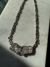 Load image into Gallery viewer, I Love You Teddy Bear Sterling Silver Chain 17”
