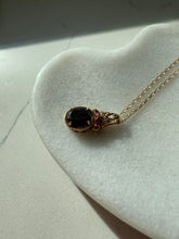 Load image into Gallery viewer, Tourmaline Gold Vermeil Necklace 18”
