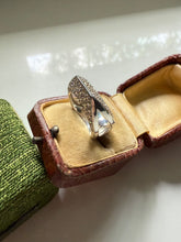 Load image into Gallery viewer, Modernist Sterling Silver CZ Ring Size 8.5
