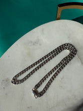 Load image into Gallery viewer, Vintage Solid Sterling Silver Cuban Link Chain 20”
