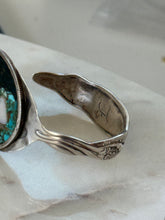 Load image into Gallery viewer, Vintage Sterling Inlay Cuff Bracelet
