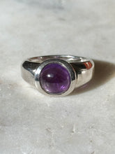 Load image into Gallery viewer, Amethyst Sterling Silver Ring Size 9

