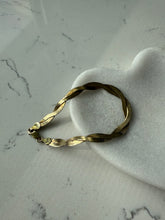 Load image into Gallery viewer, Double Sided Gold Vermeil Braided Herringbone Sterling Bracelet 7.5”
